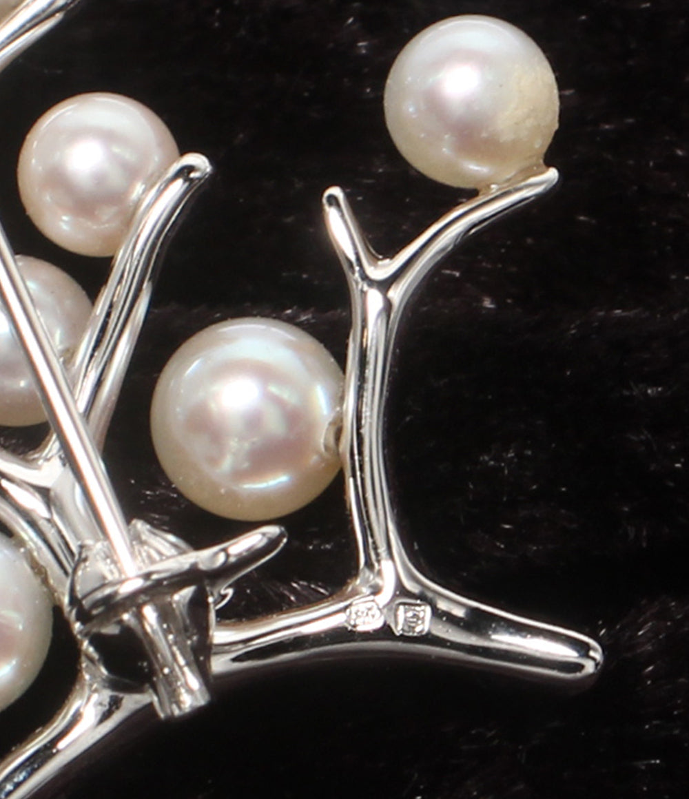 MIKIMOTO ブローチ SV 幸福の木 Kofuku no ki パール レディース ミキモト