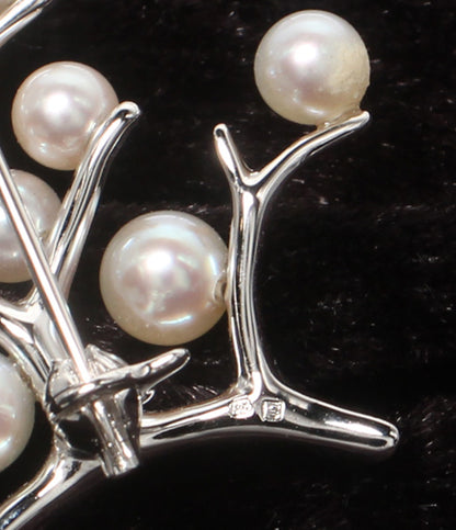 MIKIMOTO ブローチ SV 幸福の木 Kofuku no ki パール レディース ミキモト