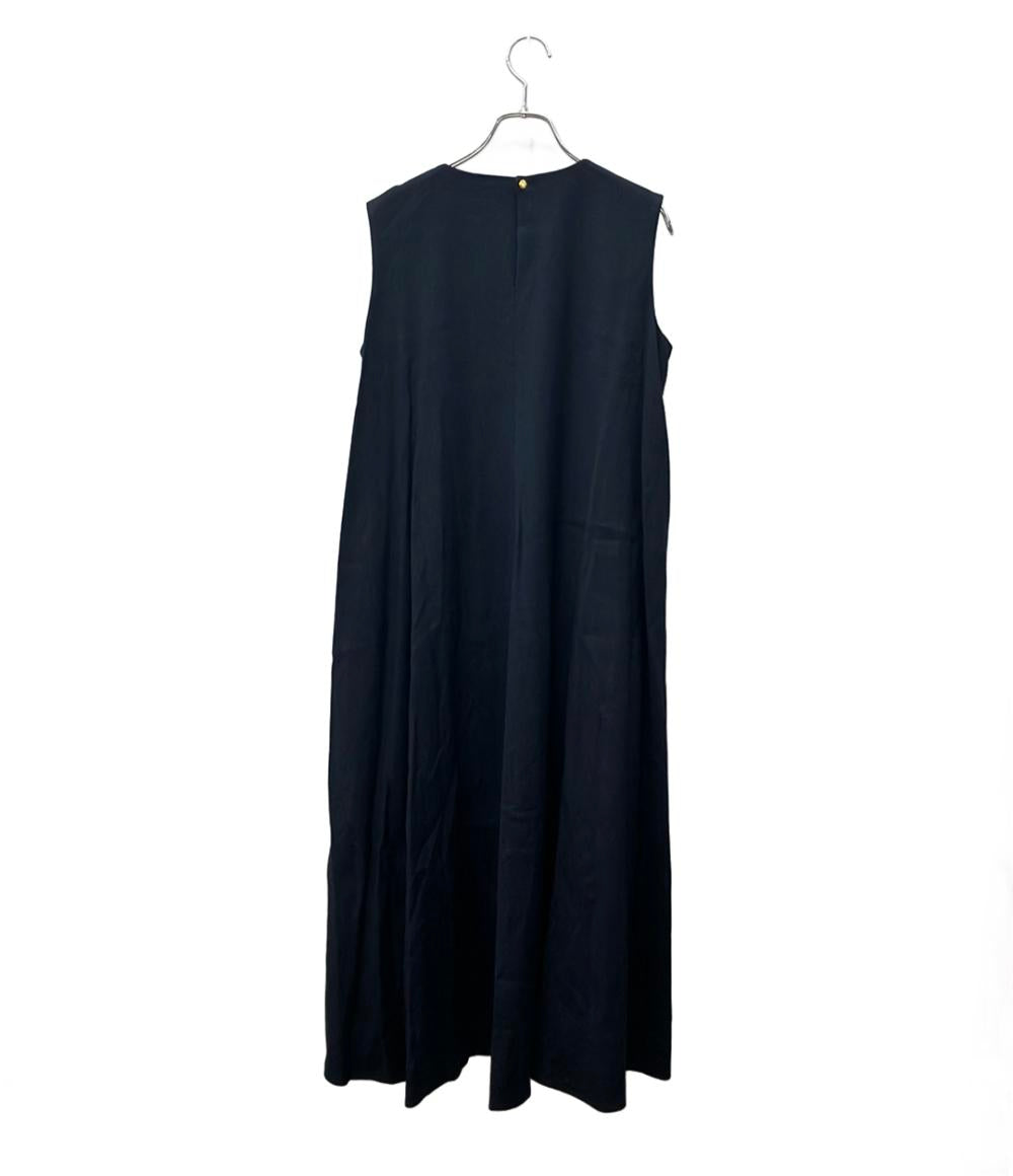 Drawer ノースリーブワンピース リネン混 ロング Aライン 22SS 6526