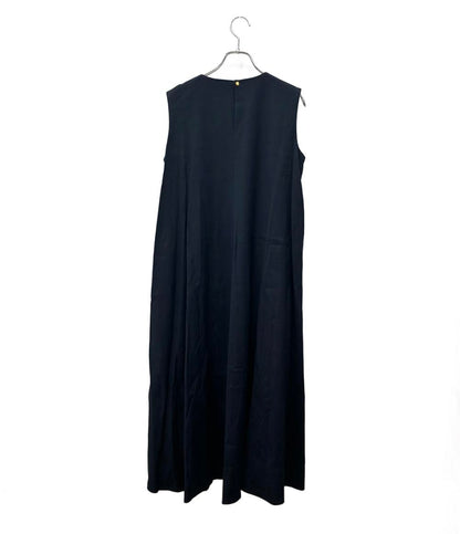 Drawer ノースリーブワンピース リネン混 ロング Aライン 22SS 6526-234-1288 レディース ドゥロワー