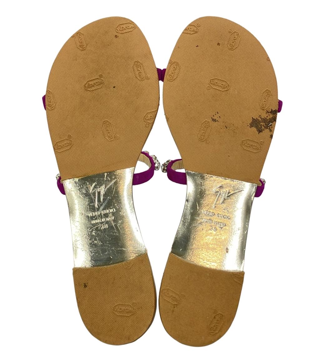 ジュゼッペザノッティ ラインストーンサンダル レディース SIZE 38 (XL) GIUSEPPE ZANOTTI