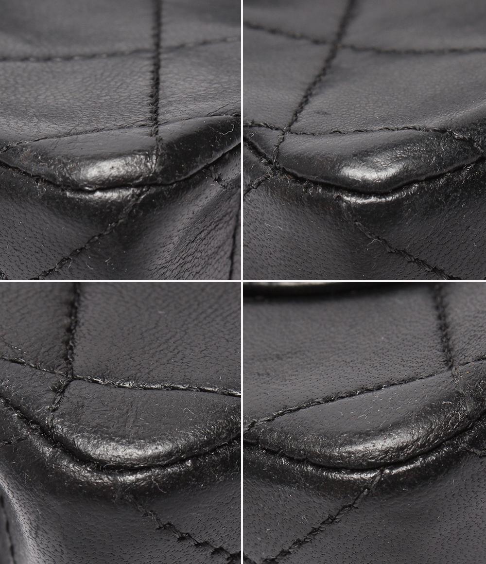 CHANEL チェーンショルダーバッグ シングルフラップ シングルチェーン ゴールド金具 マトラッセ17 ラムスキン 0番台 レディース シャネル