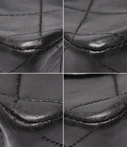 CHANEL チェーンショルダーバッグ シングルフラップ シングルチェーン ゴールド金具 マトラッセ17 ラムスキン 0番台 レディース シャネル