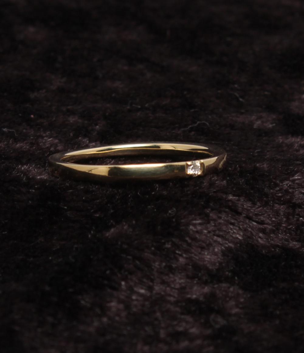 ヨンドシー リング 指輪 K10 ダイヤ レディース SIZE 8号 4℃