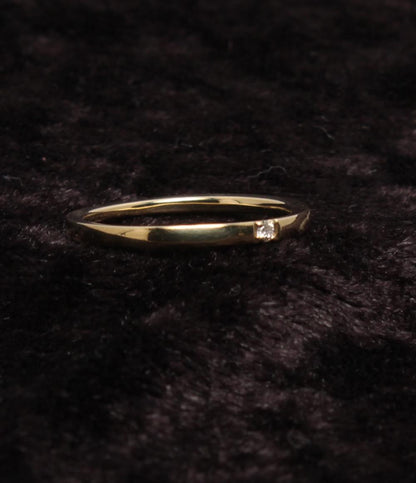 ヨンドシー リング 指輪 K10 ダイヤ レディース SIZE 8号 4℃