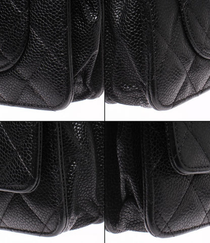 CHANEL チェーンウォレット チェーンショルダーバッグ ゴールド金具 キャビアスキン マトラッセ レディース シャネル
