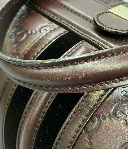 GUCCI ハンドバッグ ミニボストンバッグ ゴールド金具 グッチシマ 146002 001998 レディース グッチ