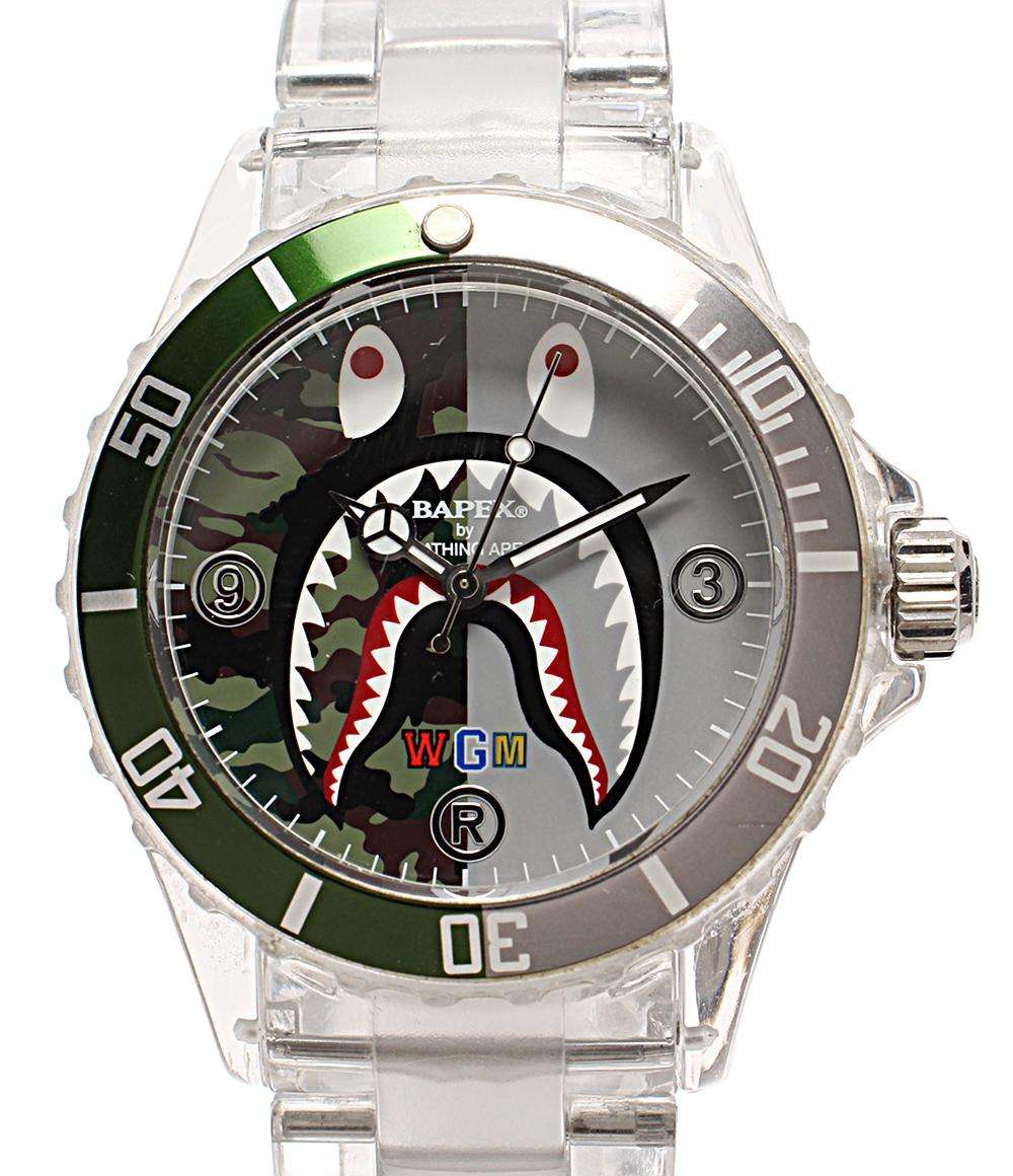 A BATHING APE 腕時計 BAPEX クオーツ メンズ アベイシングエイプ