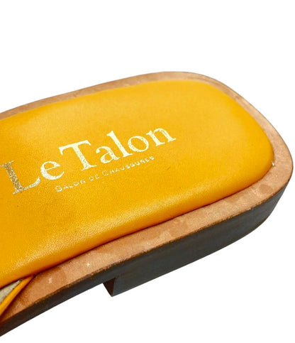 ルタロン スクエアトゥサンダル スクエアステッチリボンサンダル レディース SIZE M (M) Le Talon