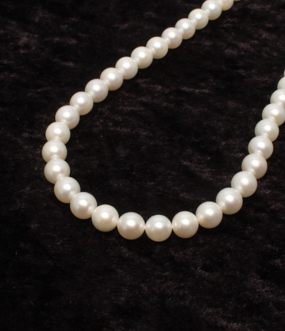 美品 ネックレス SV パール 6.5-7.0mm レディース