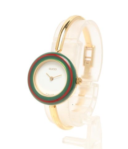 GUCCI 腕時計 クオーツ ホワイト 11/12.2 レディース グッチ