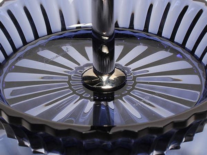 美品 バカラ ケーキスタンド 二段 ミルニュイ Baccarat