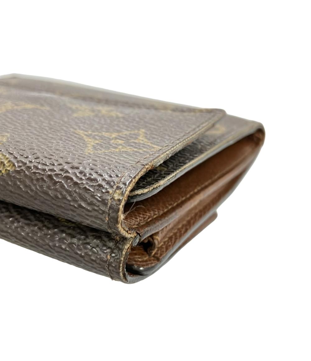 LOUIS VUITTON ダブルホック 三つ折り財布 モノグラム ポルトモネ ビエ