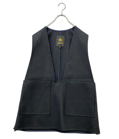 Drawer ジレ ベストウールケヌキジレ 38  スクエアVネック 22AW 6521-299-1037 レディース SIZE 36 (XS) ドゥロワー