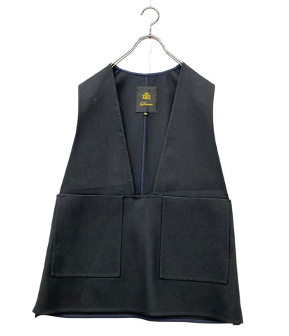 Drawer ジレ ベストウールケヌキジレ 38  スクエアVネック 22AW 6521-299-1037 レディース SIZE 36 (XS) ドゥロワー