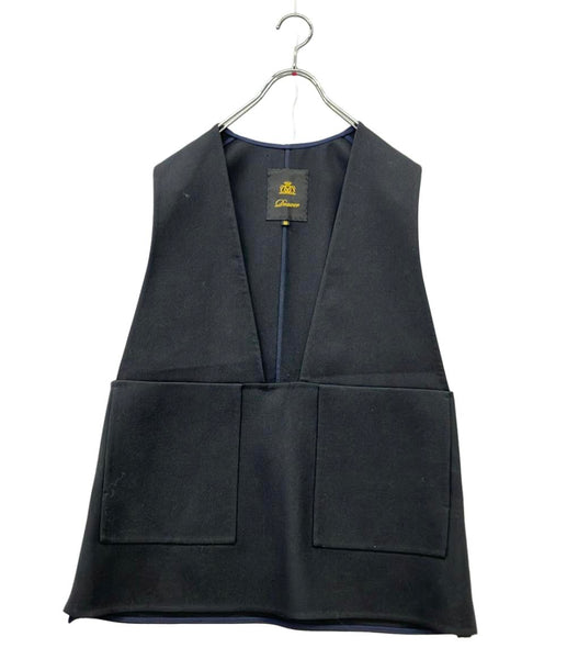 Drawer ジレ ベストウールケヌキジレ 38 スクエアVネック 22AW 6521