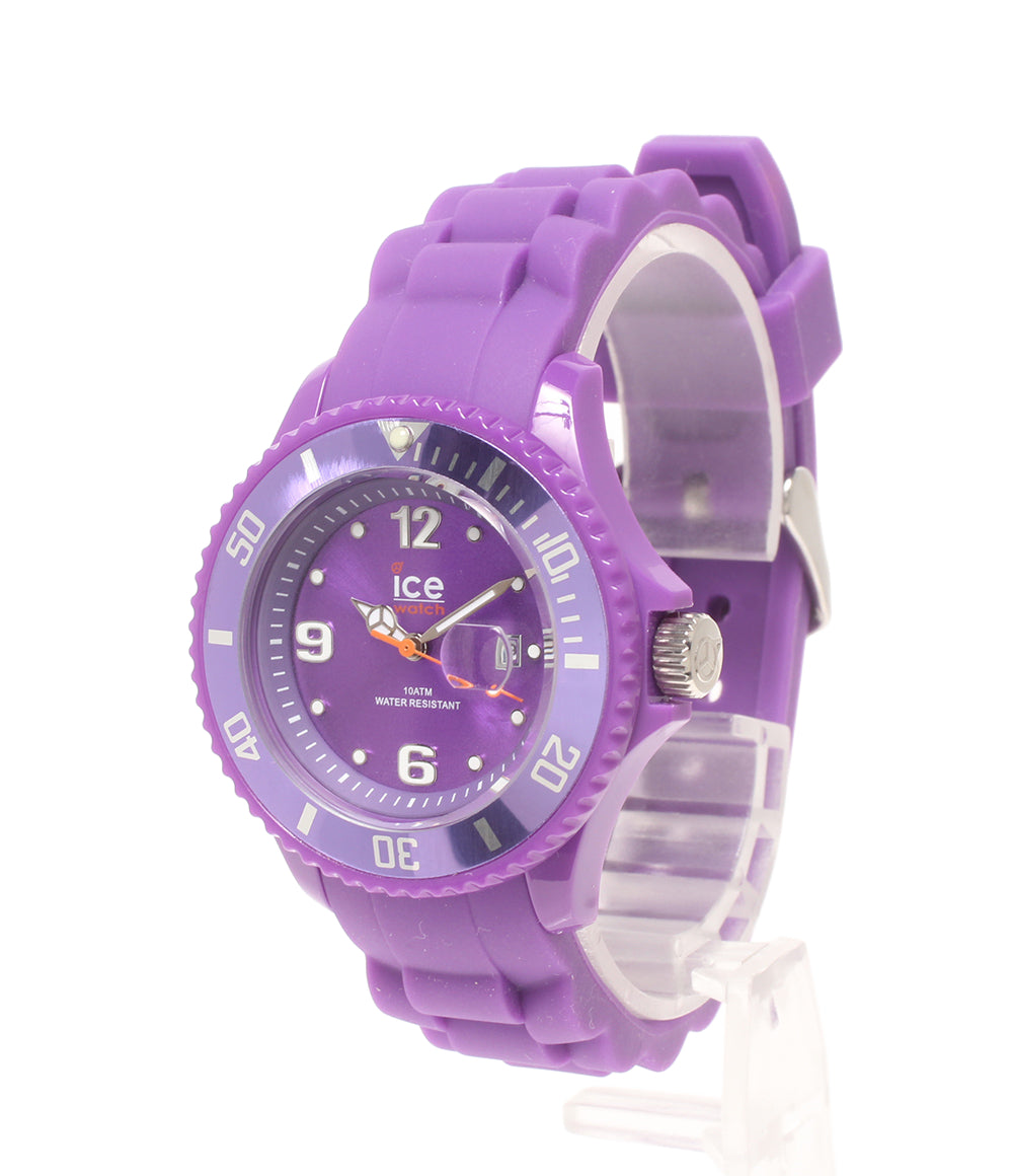 美品 ice watch 腕時計 フォーエバー クオーツ パープル SI.PE.S.S.09 レディース メンズ アイスウォッチ
