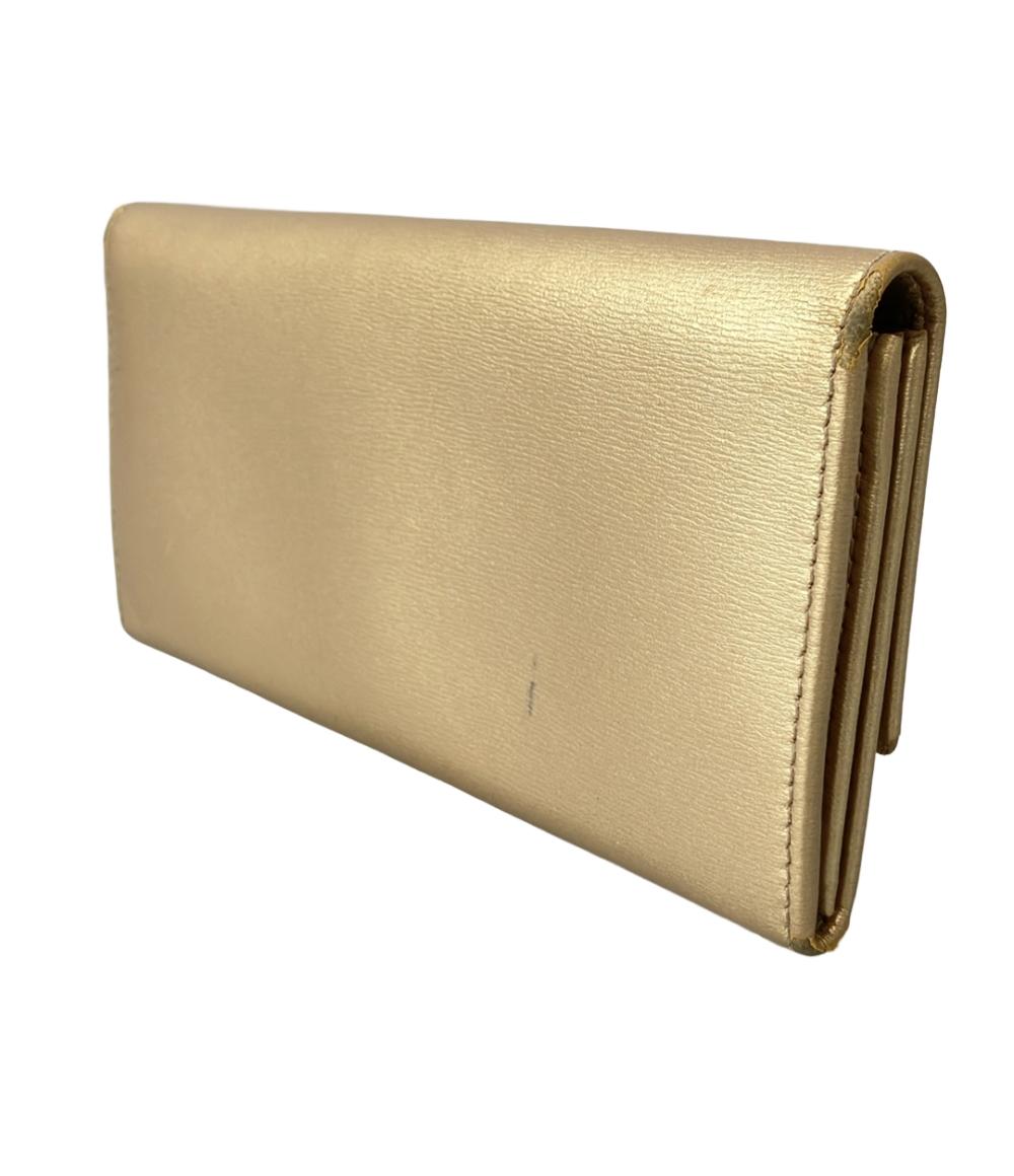 美品 サルヴァトーレフェラガモ 二つ折り長財布 ガンチーニ レディース Salvatore Ferragamo