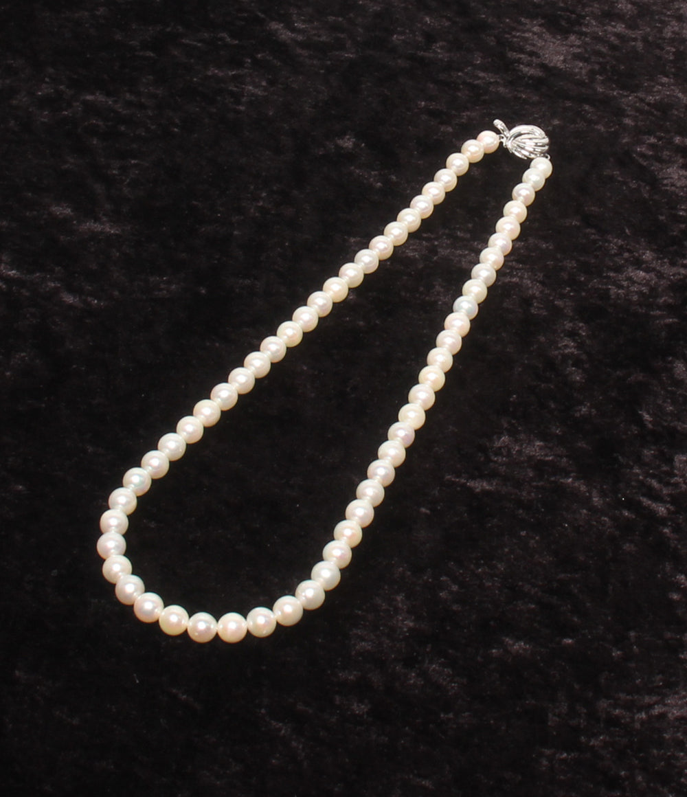 美品 ネックレス パール 6.5-7.0mm レディース