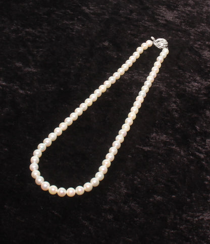 美品 ネックレス パール 6.5-7.0mm レディース