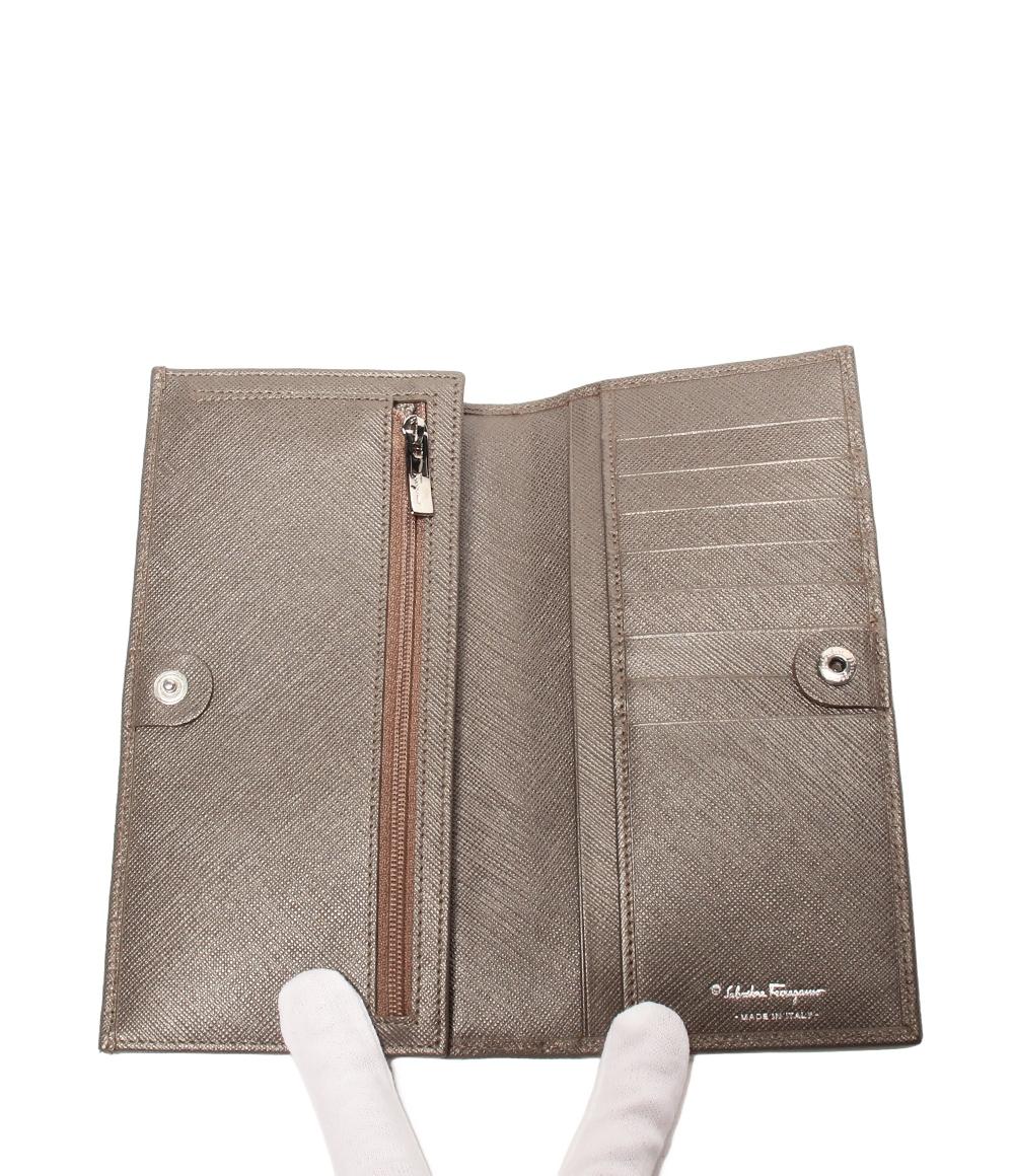 美品 Salvatore Ferragamo 長財布 ガンチーニ レディース メンズ サルヴァトーレフェラガモ