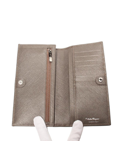 美品 Salvatore Ferragamo 長財布 ガンチーニ レディース メンズ サルヴァトーレフェラガモ