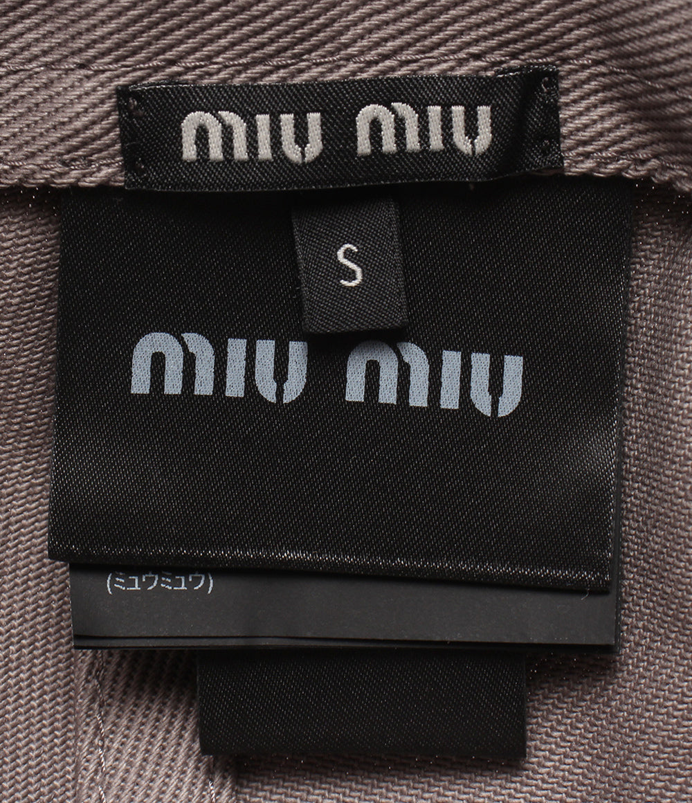 美品 Miu Miu キャップ マジックテープ式 バイカラー 5HC179 レディース SIZE S ミュウ ミュウ