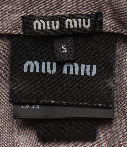 美品 Miu Miu キャップ マジックテープ式 バイカラー 5HC179 レディース SIZE S ミュウ ミュウ