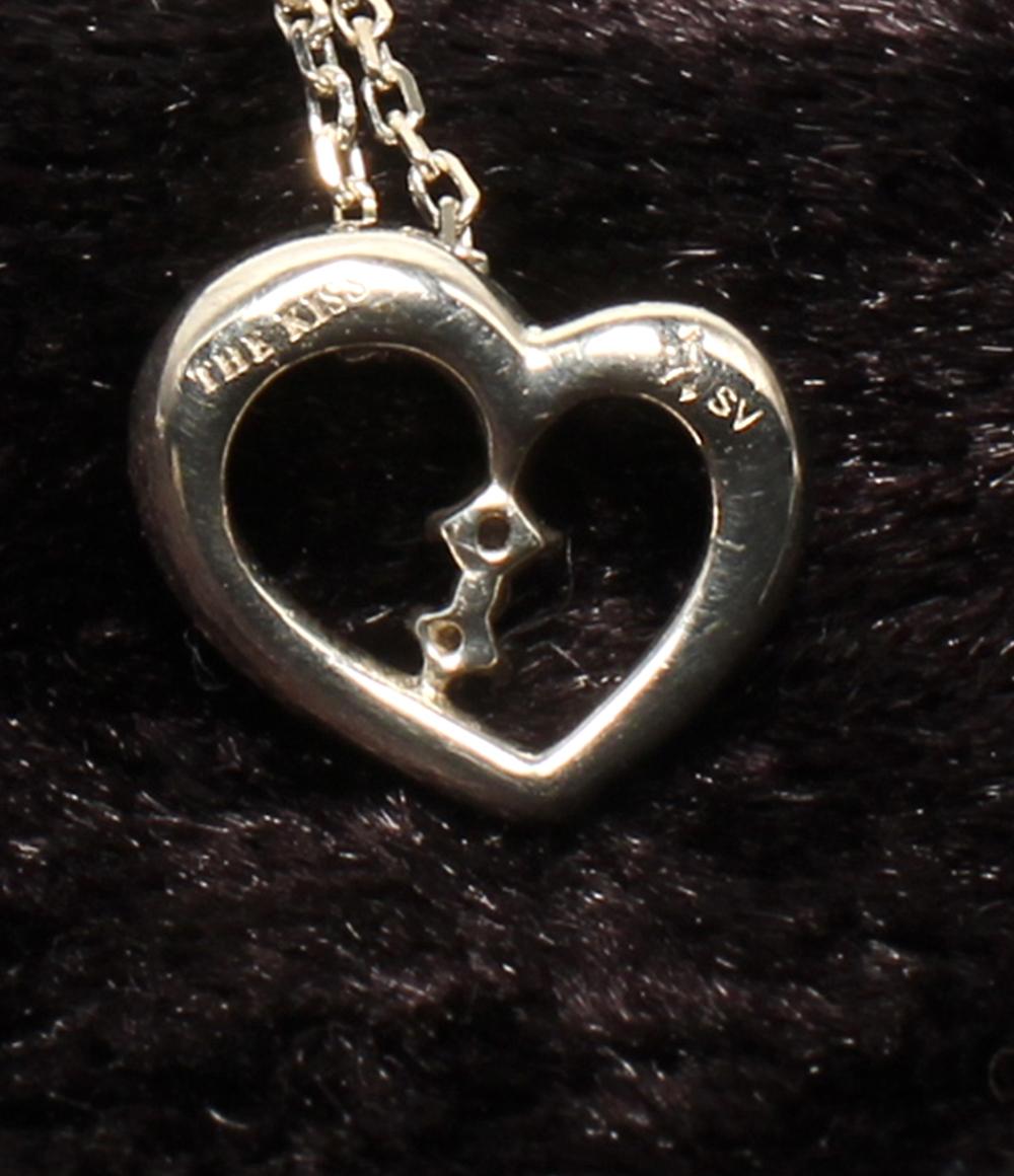 ザ・キッス ネックレス SV SV950 ダイヤ ハートモチーフ レディース THE KISS