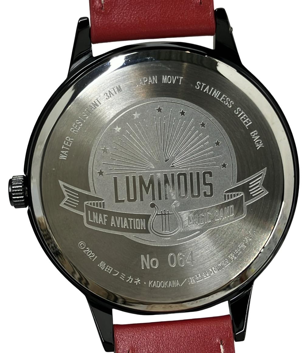 美品 腕時計 連盟空軍航空魔法音楽隊 ルミナスウィッチーズ クオーツ ブラック レディース メンズ