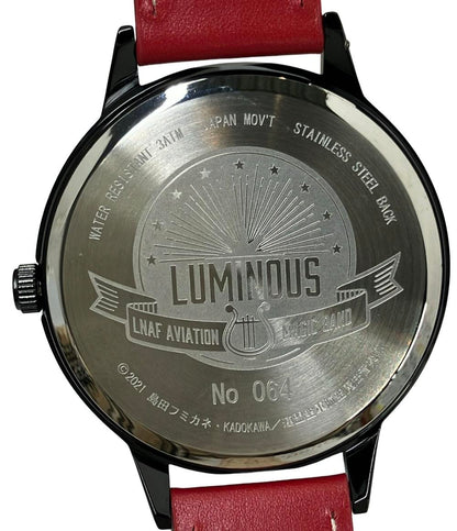 美品 腕時計 連盟空軍航空魔法音楽隊 ルミナスウィッチーズ クオーツ ブラック レディース メンズ