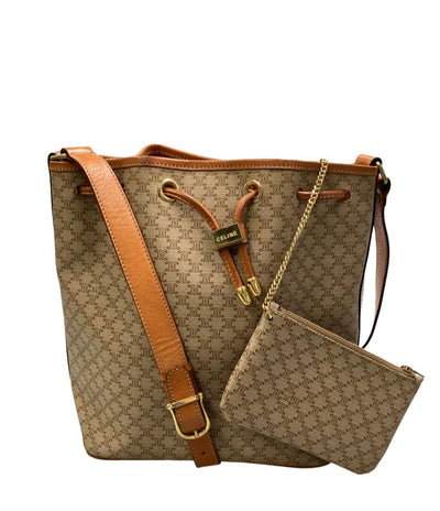 CELINE ショルダーバッグ 斜め掛け マカダム柄 M08 レディース セリーヌ