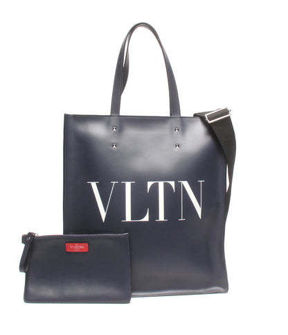 美品 VALENTINO 2WAY トートバッグ ショルダーバッグ 斜め掛け VLTN メンズ ヴァレンティノ