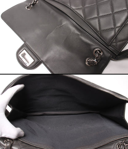 CHANEL チェーンショルダーバッグ シルバー金具 ラムスキン 16番台 肩掛け マトラッセ レディース シャネル