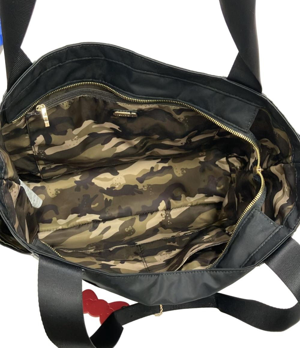 美品 LA BAGAGERIE HELLO KITTY トートバッグ Mサイズ ポリエステル ナイロン リサイクルレザー レディース ラ・バガジェリー ハローキティ