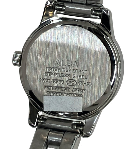 美品 ALBA 腕時計 アンジェーヌ クオーツ ピンク 1N01-K530 レディース アルバ