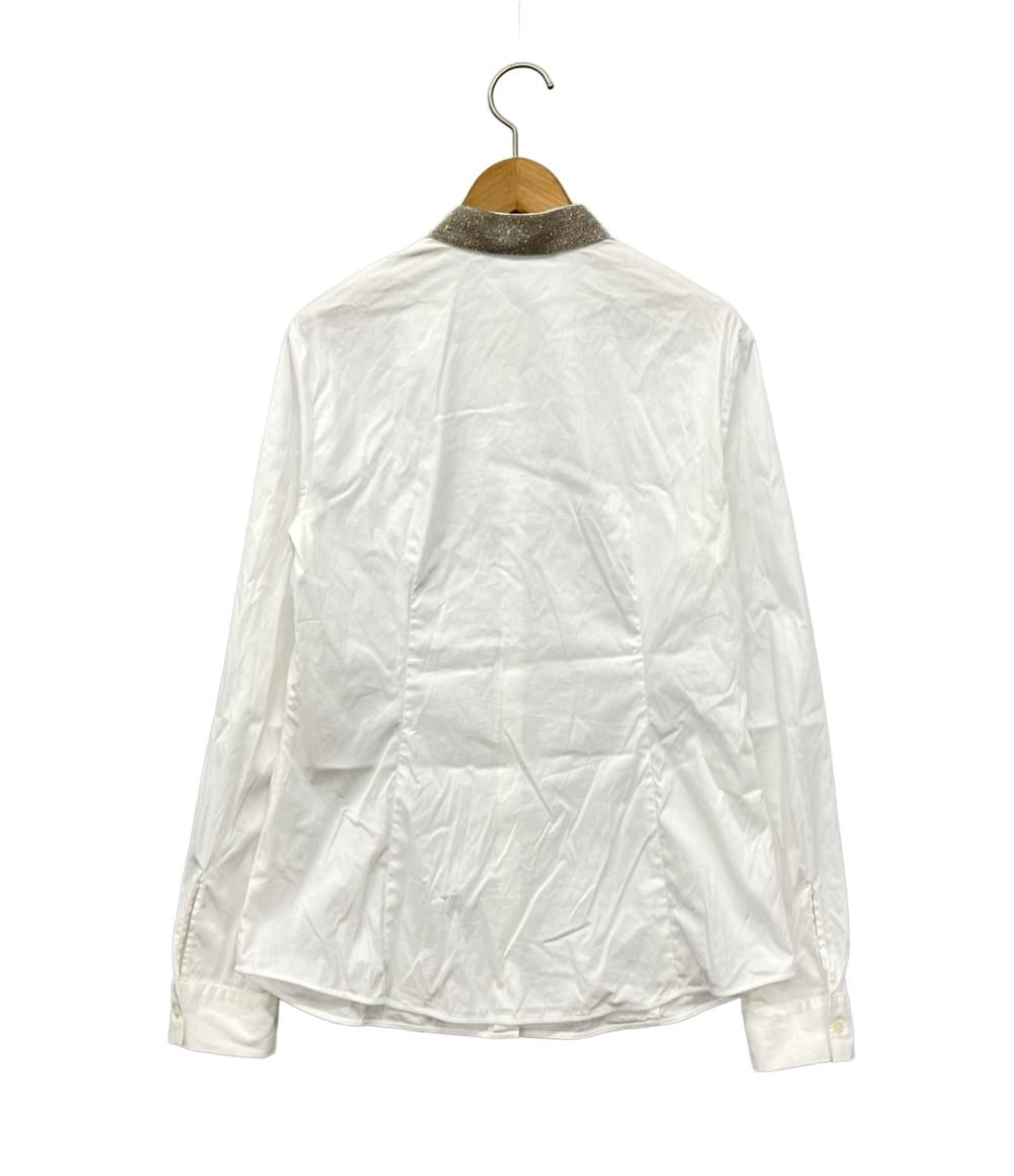 美品☆FABIANAFILIPPI☆ブラウスXS ファビアナフィリッピ 長袖ブラウス レディース SIZE 38 (XXS