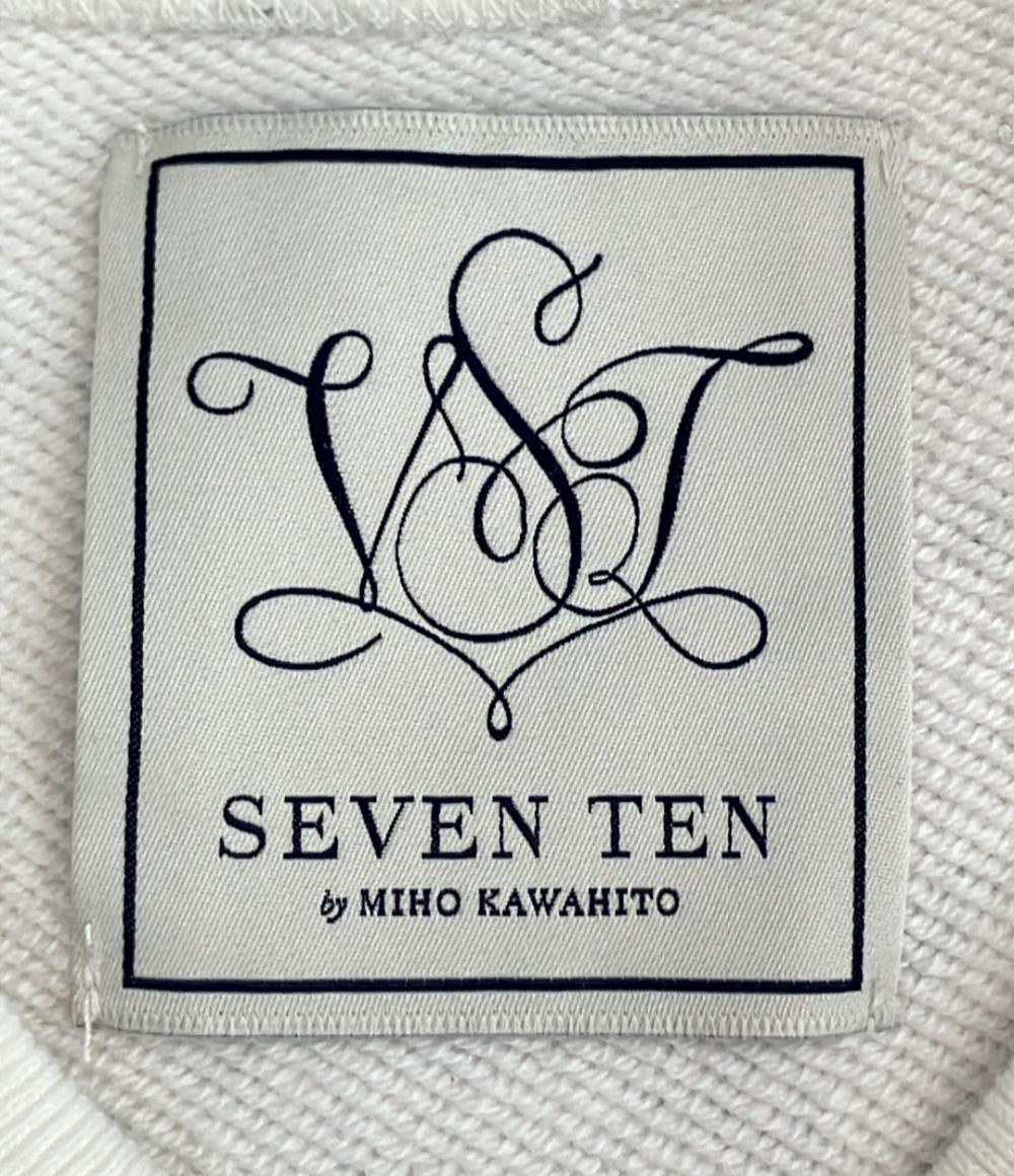 セブンテンバイミホカワヒト 長袖 コードモノグラムスウェットトップス 小花柄 レディース SIZE M SEVEN TEN by MIHO KAWAHITO SEVEN TEN by MIHO KAWAHITO 長袖 コードモノグラムスウェットトップス