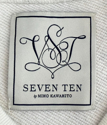 SEVEN TEN by MIHO KAWAHITO 長袖 コードモノグラムスウェットトップス 小花柄 レディース SIZE M セブンテンバイミホカワヒト