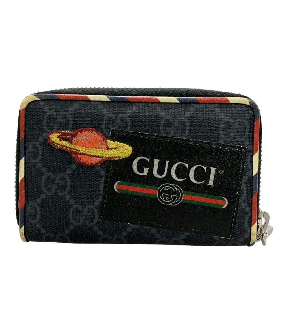 グッチ ラウンドファスナー コインケース ナイトクーリエ レザー GGスプリーム 496343 2149 メンズ GUCCI