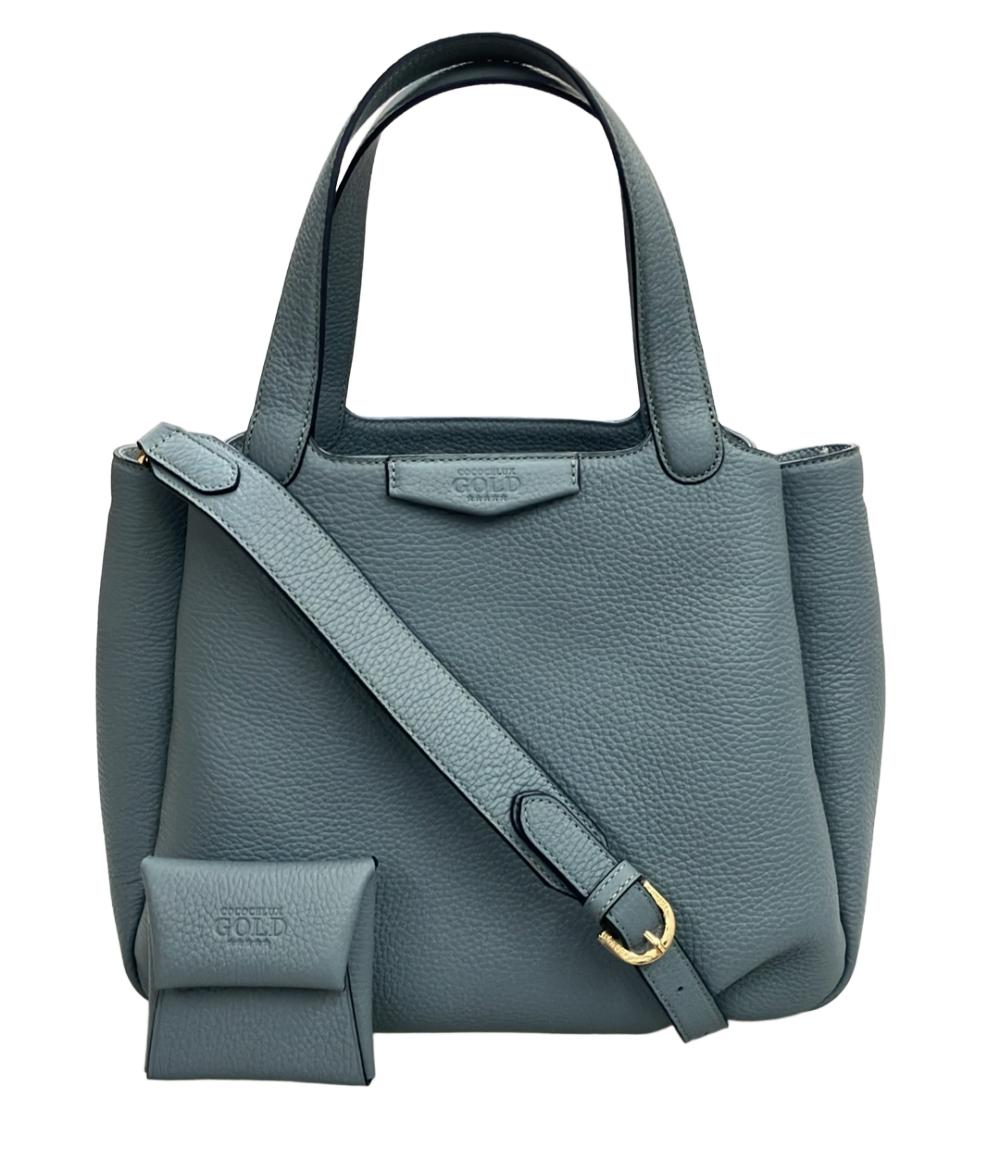 美品 ココセリュクスゴールド 2wayトートバッグ ショルダーバッグ 斜め掛け レディース COCOCELUX GOLD