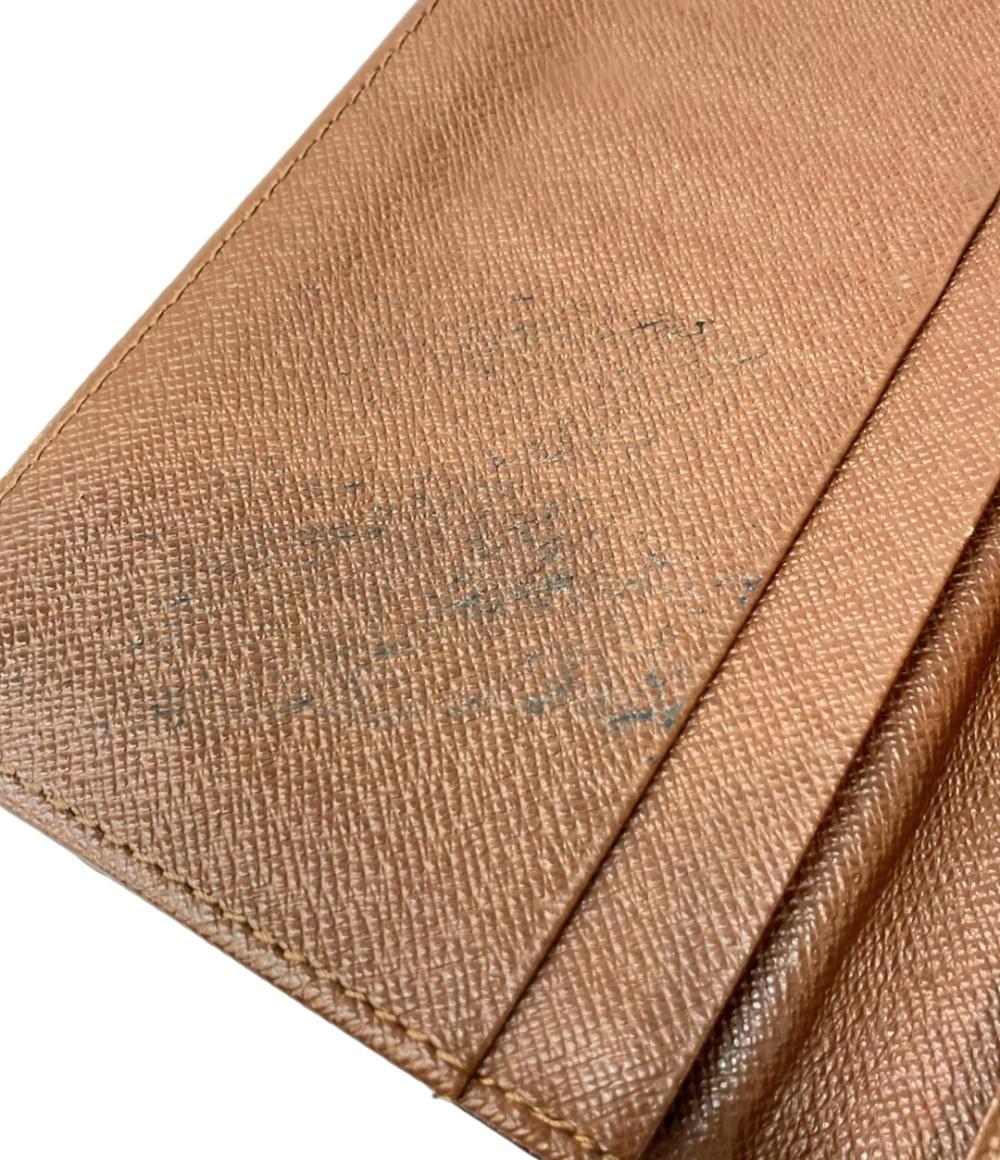 ルイ・ヴィトン 二つ折り長財布 札入れ ポルトカルトクレディ・円 モノグラム M60825 メンズ LOUIS VUITTON