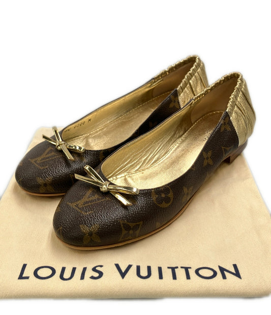 美品 LOUIS VUITTON モノグラムフラットシューズ SC 0220 M レディース SIZE 36 1/2 ルイ・ヴィトン