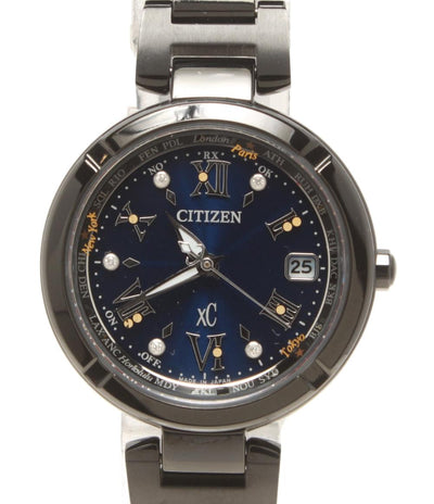 美品 CITIZEN 腕時計 ティタニアライン ハッピーフライト クロスシ― xC ソーラー H240-T022162 レディース シチズン
