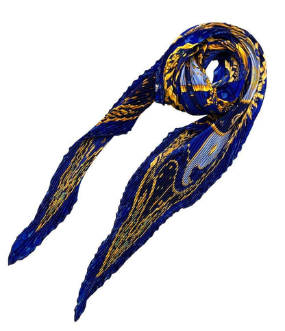 美品 HERMES スカーフ シルク100% カレ90 プリーツ CARPE DIEM レディース エルメス