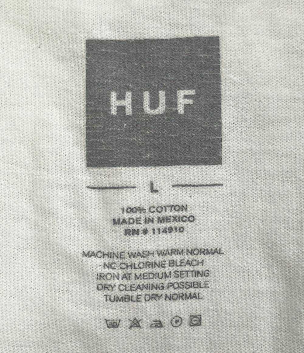 訳あり ハフ フロントロゴ長袖Tシャツ メンズ SIZE L (L) HUF