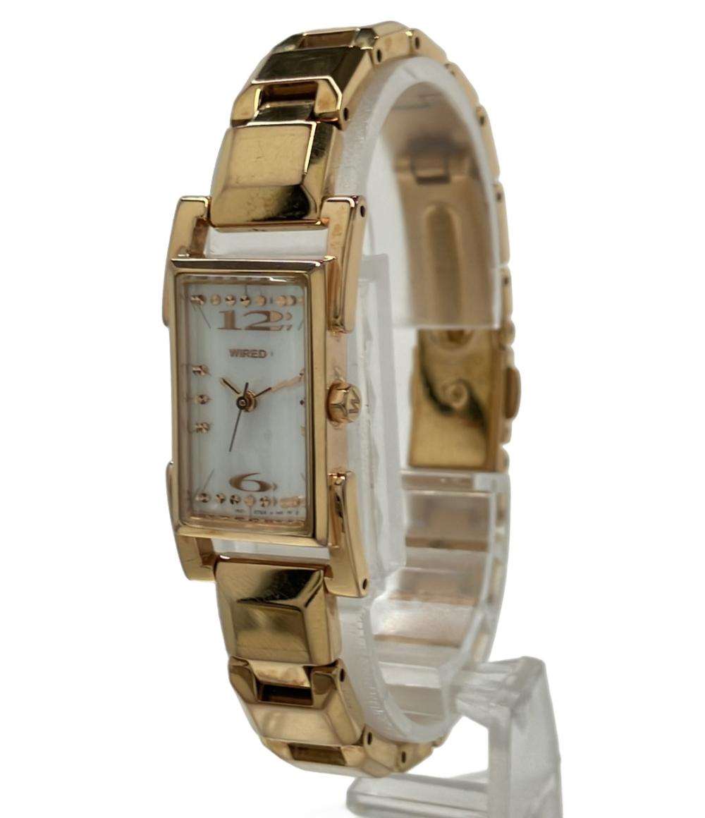 セイコー 腕時計 WIRED ワイアード クオーツ シェル 1N01-0JZ0 レディース SEIKO