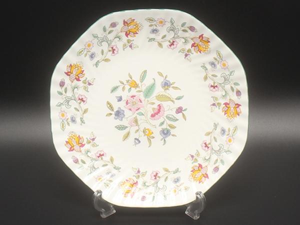 美品 ミントン オクタゴナルディッシュ プレート 皿 25cm ハドンホール Minton