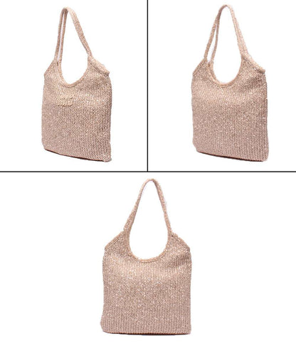 美品 Miu Miu ショルダーバッグ 肩掛け スパンコールメッシュ 5BG231 レディース ミュウ ミュウ