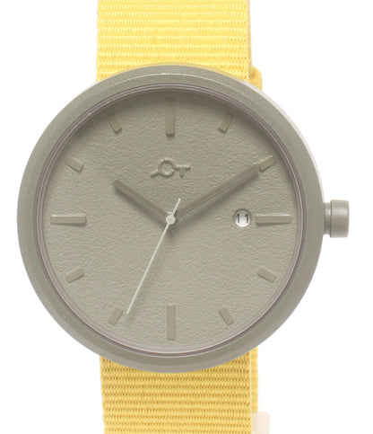 美品 YOT WATCH 腕時計 クオーツ グレー レディース メンズ ヨットウォッチ